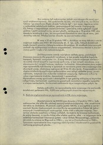 Przesłanki decydujące o wprowadzeniu stanu wojennego w PRL 21.12.1982