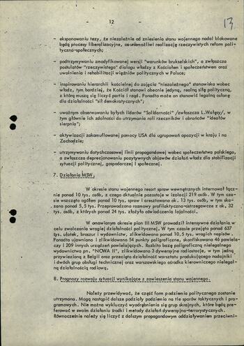 Projekt proponowanych działań w środowisku filmowym 2.01.1982