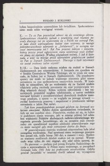 Rozmowa z b. płk. Ryszardem J. Kuklińskim