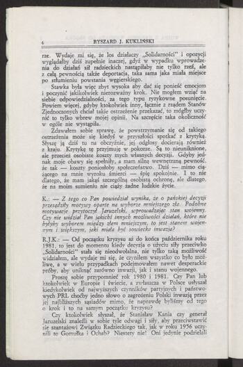 Rozmowa z b. płk. Ryszardem J. Kuklińskim