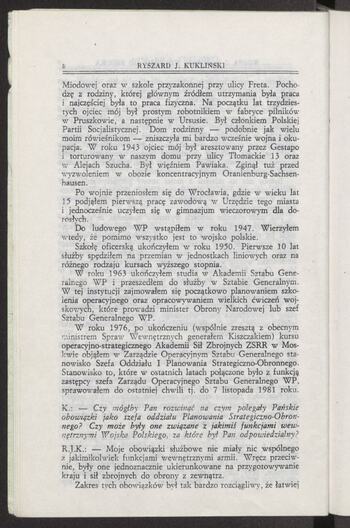 Rozmowa z b. płk. Ryszardem J. Kuklińskim