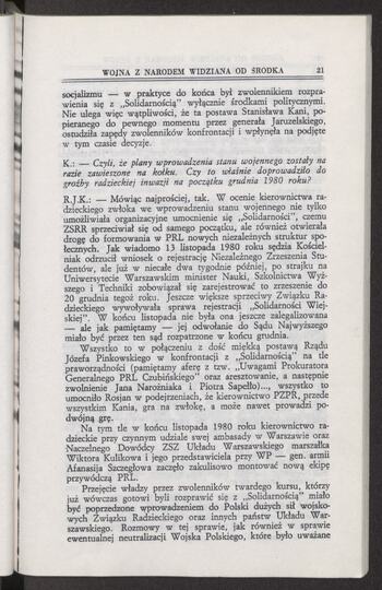 Rozmowa z b. płk. Ryszardem J. Kuklińskim