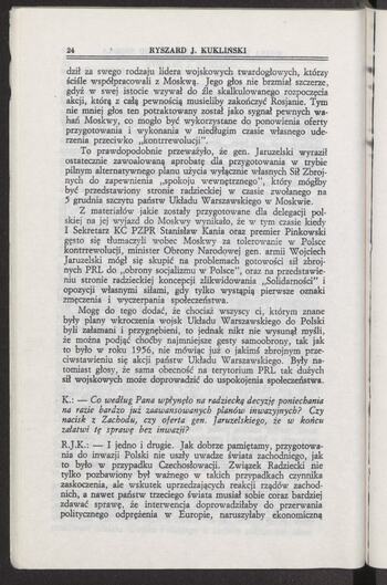 Rozmowa z b. płk. Ryszardem J. Kuklińskim