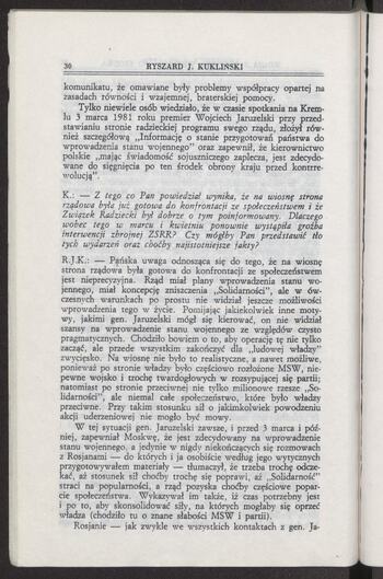 Rozmowa z b. płk. Ryszardem J. Kuklińskim