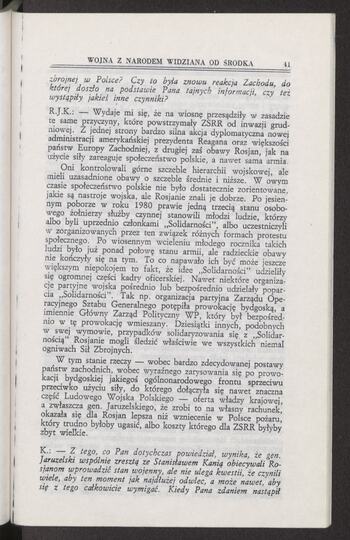 Rozmowa z b. płk. Ryszardem J. Kuklińskim