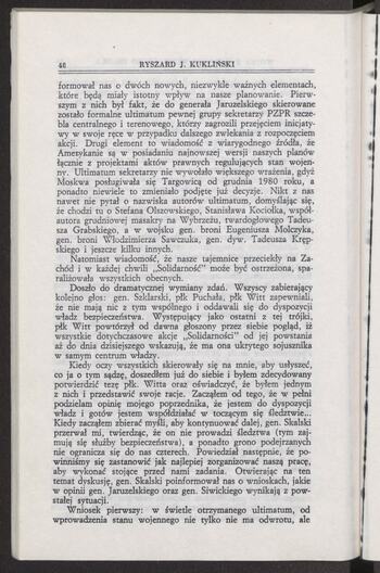 Rozmowa z b. płk. Ryszardem J. Kuklińskim