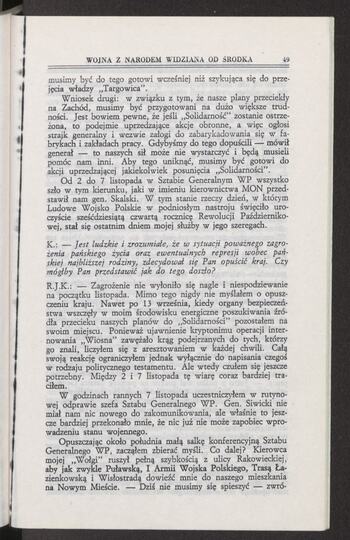 Rozmowa z b. płk. Ryszardem J. Kuklińskim