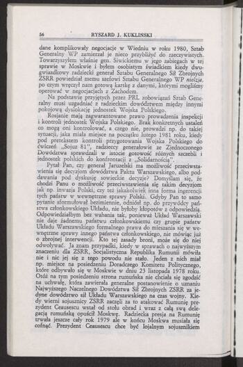 Rozmowa z b. płk. Ryszardem J. Kuklińskim