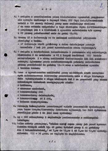 Teczka akt dot. Cenzury korespondencji i kontroli rozmów - okres stanu wojennego 17.12.1981
