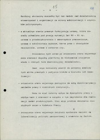 Uwagi dotyczące zniesienia stanu wojennego