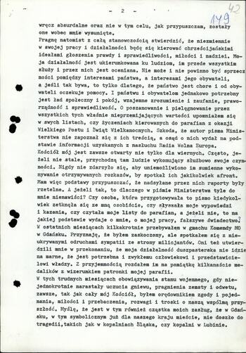 Korespondencja ks. Jankowski - gen. Kiszczak 06.1983