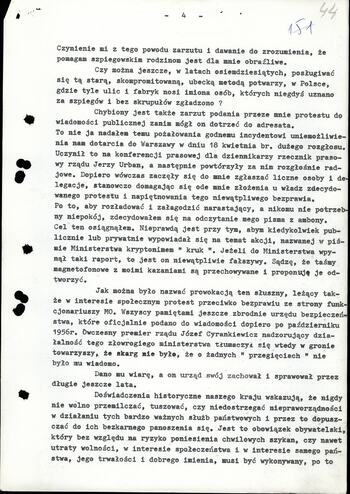 Korespondencja ks. Jankowski - gen. Kiszczak 06.1983