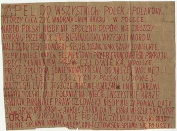 Bibuła, ulotki, wydawnictwa podziemne