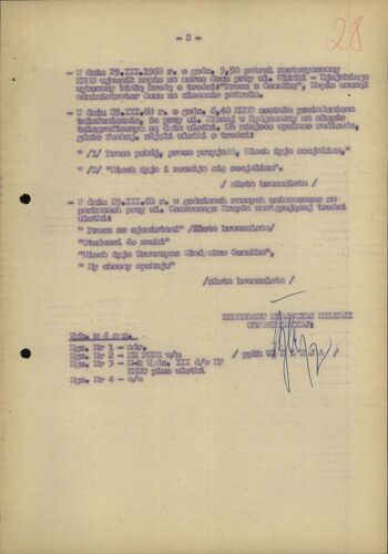 Meldunki i notatki służbowe