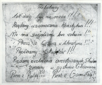 Akta kontrolne śledcze w sprawie sporządzenia i kolportażu ulotek w Świeciu