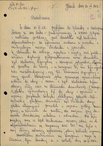 Oświadczenie ppłk. Mariana Łosia