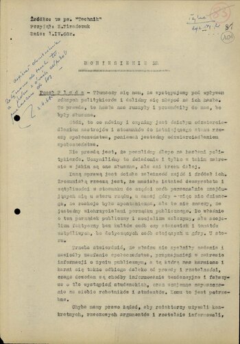 Doniesienia tajnego współpracownika