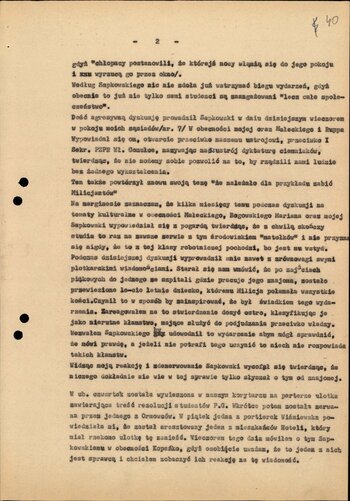 Doniesienia tajnego współpracownika ps. "Dąbrowski" z kwietnia 1968 r.