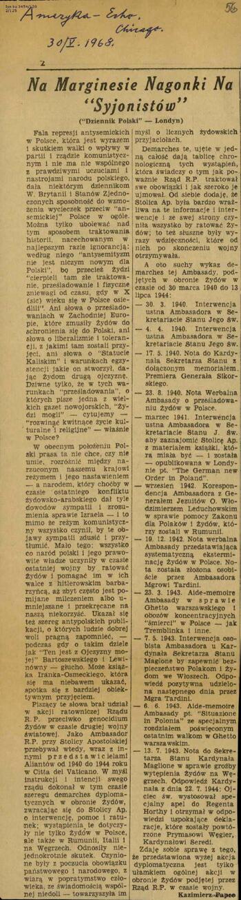 Dziennik Polski - Londyn 30.05.1968