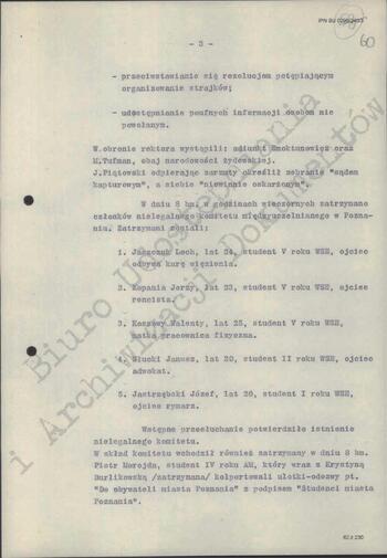 Notatka Departamentu III MSW z dn. 09.04.1968 r.