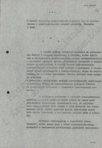 Notatka Departamentu III MSW z dn. 11.04.1968 r.