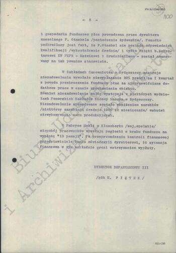 Notatka Departamentu III MSW z dn. 12.04.1968 r.