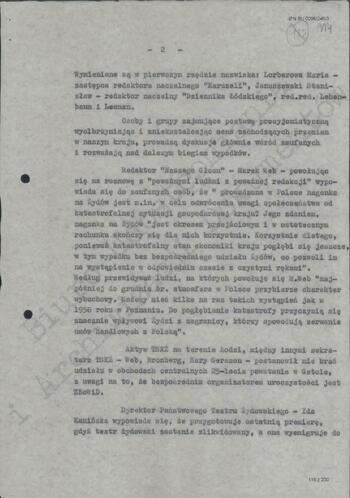 Notatka Departamentu III MSW z dn. 13.04.1968 r.