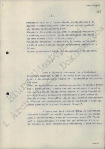 Notatka Departamentu III MSW z dn. 24.04.1968 r.