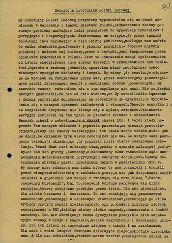 Rezolucja robotników Polski Ludowej