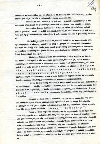 Odezwa studentów Krakowa do mieszkańców miasta