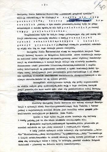 Odezwa studentów Krakowa do mieszkańców miasta