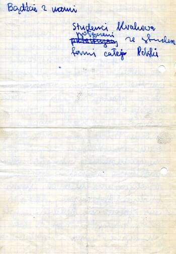 Odezwa studentów Krakowa do społeczeństwa