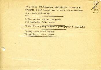 Apel Koła Posłów Bezpartyjnych „Znak" do Prezes Rady Ministrów Józefa Cyrankiewicza z dnia 11 marca 1968 r.
