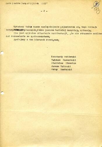 Apele i odezwy studentów Krakowa