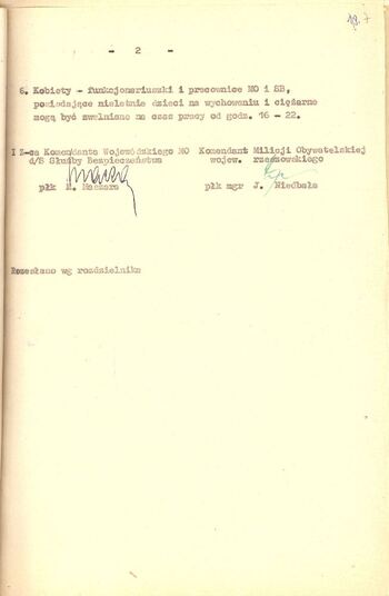 Pisma wewnętrzne KWMO woj. rzeszowskiego