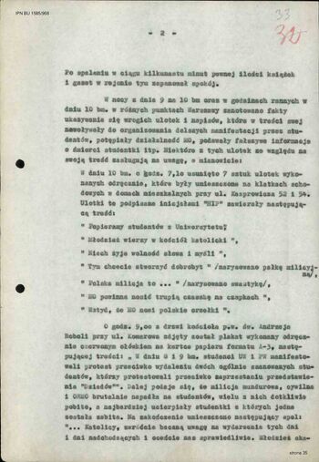 Meldunek specjalny nr 2