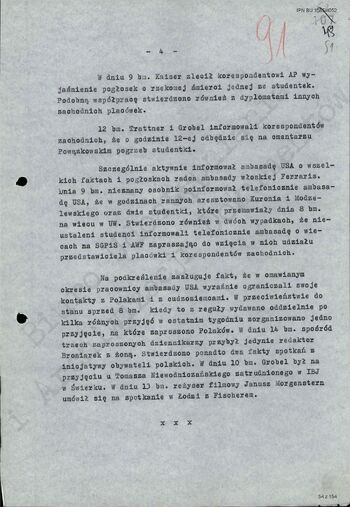 Informacja Dyrektora Departamentu II MSW