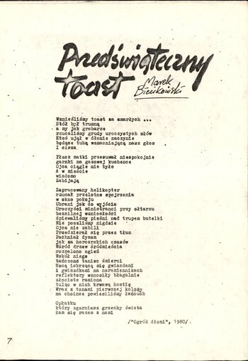 Publikacja Wydawnictwa Młoda Polska z 1980 r.: Grudzień 1970. Czy umiałeś przeżyć, zrozumieć i zapamiętać rzeczy, które Cię spotkały