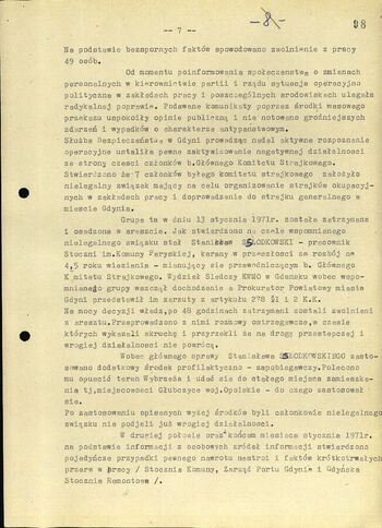 Sprawa obiektowa jesień 1970 r