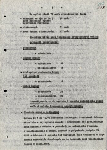 Informacja Prokuratora Wojewódzkiego w Gdańsku o aktualnym stanie i perspektywach