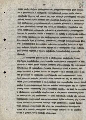 Informacja Prokuratora Wojewódzkiego w Gdańsku o aktualnym stanie i perspektywach