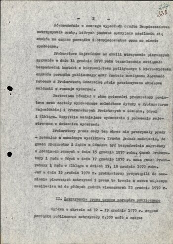 Informacja i ocena o działaniach podjętych przez Prokuraturę Wojewódzką w Gdańsku