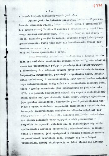 Ocena wydarzeń grudniowych w kraju, ich tło, charakter i wnioski