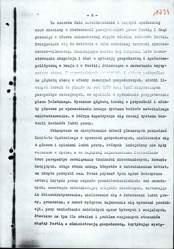 Ocena wydarzeń grudniowych w kraju, ich tło, charakter i wnioski