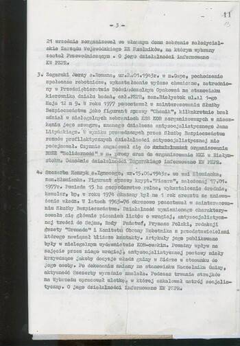 Plan działań operacyjnych Wydziału III "A" KW MO w Białymstoku na 1981 r. #6