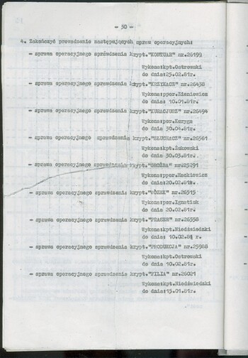 Plan działań operacyjnych Wydziału III "A" KW MO w Białymstoku na 1981 r. #15