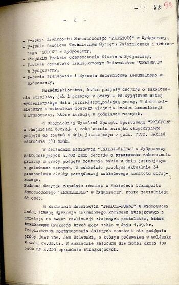 Meldunek o sytuacji społeczno – politycznej w województwie z dnia 31.08.1980r. #1