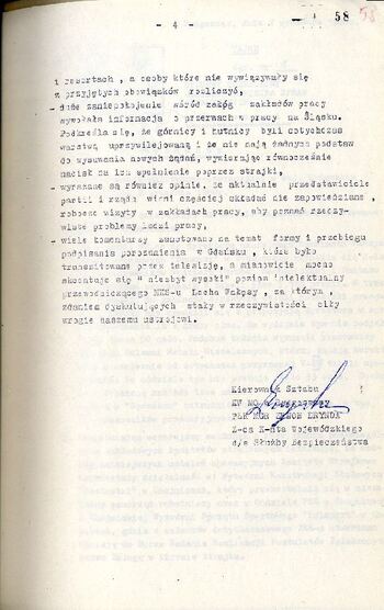 Meldunek o sytuacji społeczno – politycznej w województwie z dnia 01.09.1980 r. #4