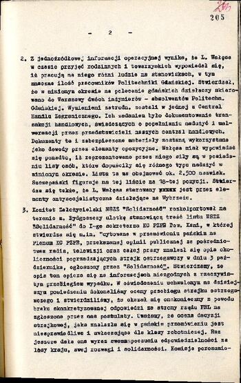 Meldunek o sytuacji społeczno – politycznej w województwie z dnia 07.10.1980 r. #1