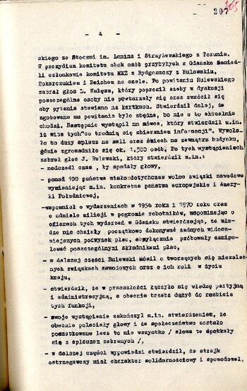 Meldunek o sytuacji społeczno – politycznej w województwie z dnia 07.10.1980 r. #3